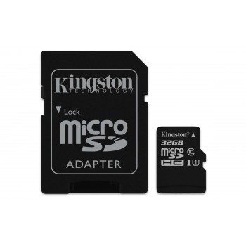 Kingston Technology Canvas Select, 32 GB, MicroSD, Clase 10, UHS-I, 80 MB s, Negro SDCS 32GB