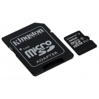 Kingston Technology Canvas Select, 32 GB, MicroSD, Clase 10, UHS-I, 80 MB s, Negro SDCS 32GB