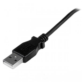 StarTech.com Cable Adaptador 1m USB A Macho a Micro USB B Macho Acodado en Ángulo hacia Arriba para  USBAUB1MU