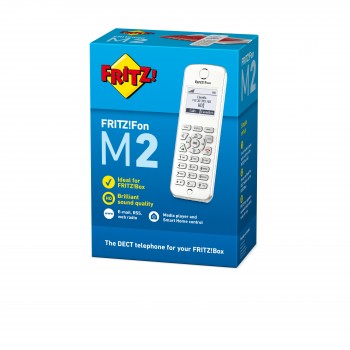 AVM FRITZ!Fon M2 International, DECT, Color blanco, Monocromo, 112 x 65 Pixeles, Ión de litio, 48 x  20002586