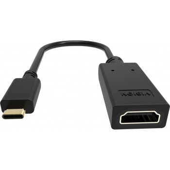 Vision TC-USBCHDMI BL adaptador de cable de vídeo USB C HDMI tipo A (Estándar) Negro