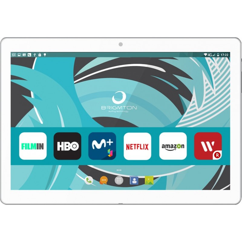 BRIGMTON BTPC-1022 - 10,1 pulgadas - 16 GB - 2 GB - Blanco BTPC-1022QC3G-TV-B