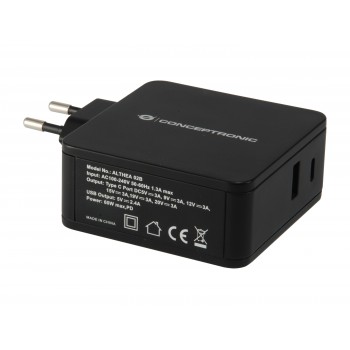 CARGADOR CONCEPTRONIC PD USB 2 PUERTOS 60W ALTHEA02B