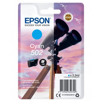 Epson Singlepack Cyan 502 Ink C13T02V24010 Cian C13T02V24010