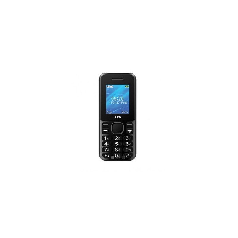 AEG VOXTEL M1220, Barra, SIM doble, 4,57 cm (1.8"), 0,08 MP, Bluetooth, Negro (Reacondicionado) 6,43E+11