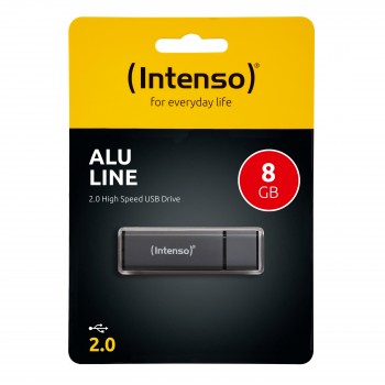 Intenso Alu Line USB2.0 8GB 8GB USB 2.0 Tipo A Antracita 3521461