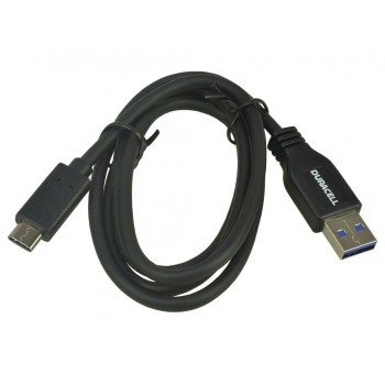 CABLE DURACELL - CONECTORES USB TIPO-C A USB 3.0 - 1 METRO - COLOR NEGRO USB5031A