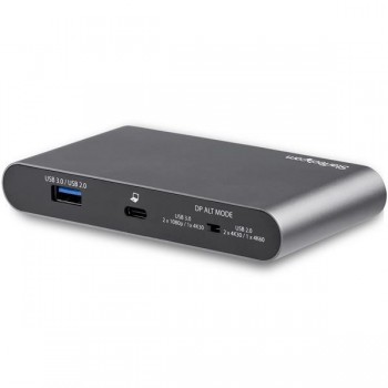 StarTech.com Adaptador Multipuertos USB-C para Doble Monitor - 2 x 4K DP - PD 3.0 de 100W - Docking  DK30C2DAGPD