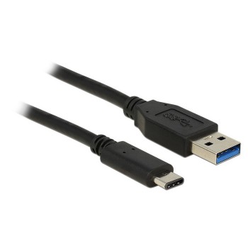 DeLOCK 1m USB3.1-C USB3.1-A cable USB USB A USB C Negro 83870