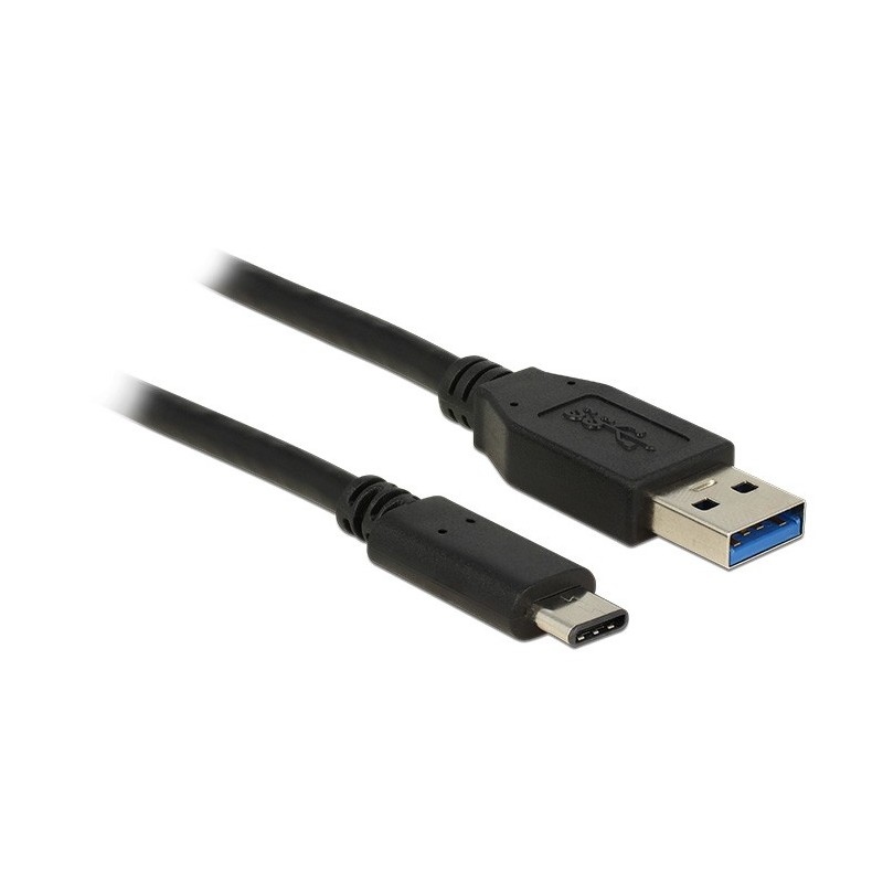 DeLOCK 1m USB3.1-C USB3.1-A cable USB USB A USB C Negro 83870