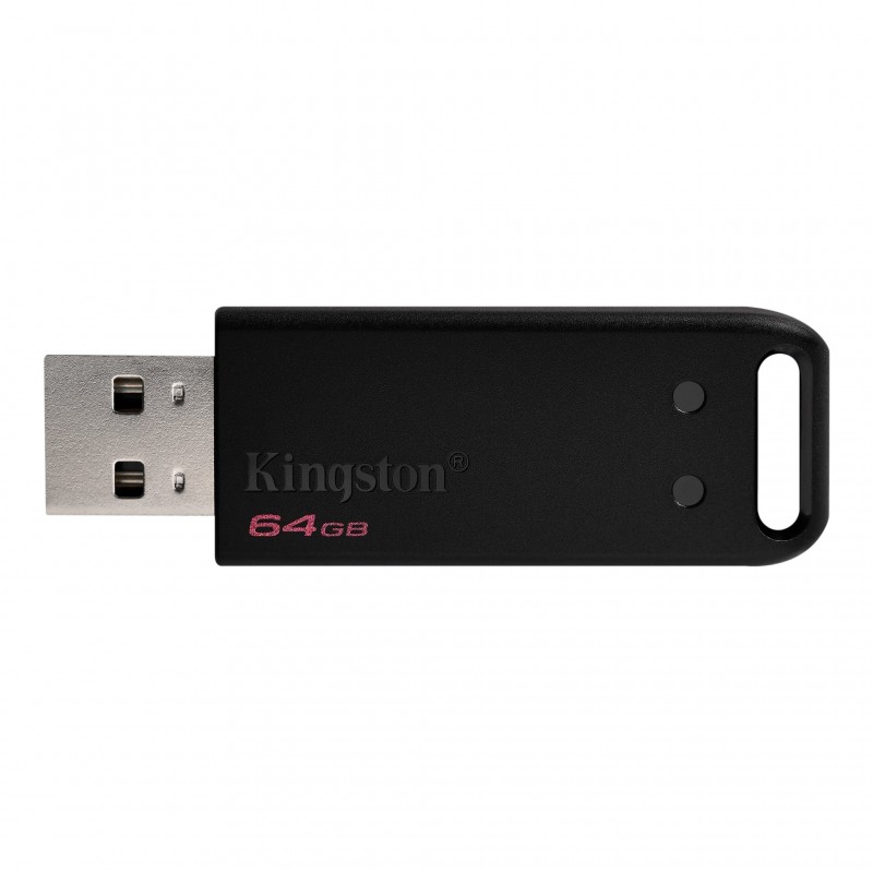 Kingston DataTraveler DT20 - 64 GB USB tipo A 2.0 Negro PACK X3 DT20 64GB-3P