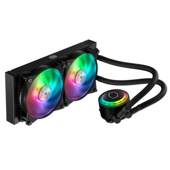Cooler Master MASTERLIQUID ML240R RGB, 12 V, Aluminio, Multi, Negro, 1,14 kg, 12 cm MLX-D24M-A20PC-R1