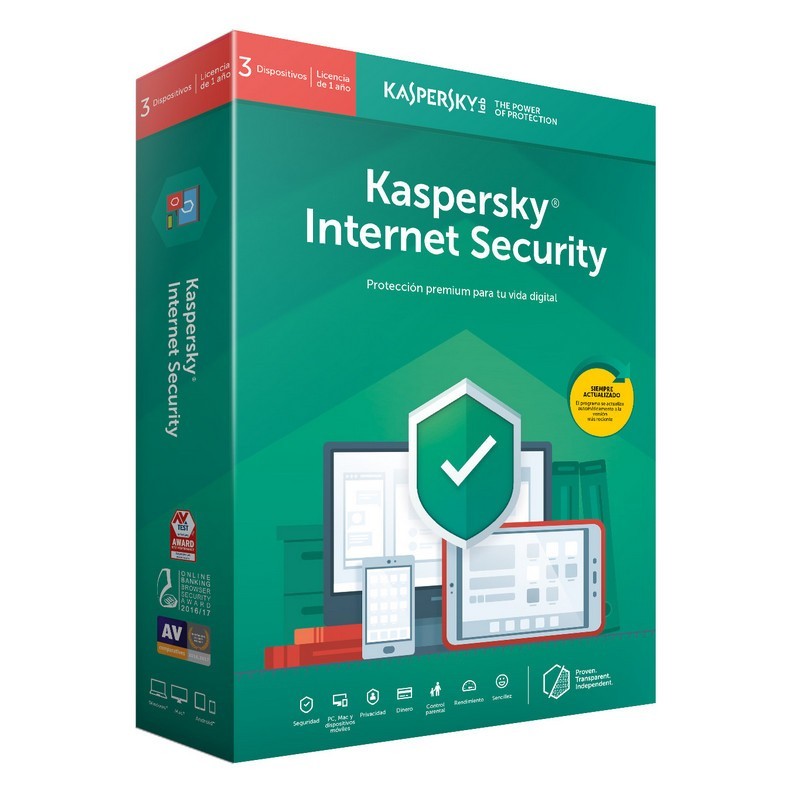 Kaspersky Lab Internet Security 2019, 3, 1 año(s), Full license KL1939S5CFS-9