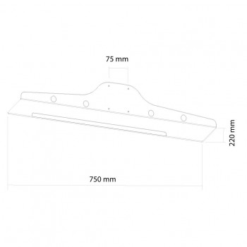 Newstar KEYB-V100, 750 mm, 230 mm