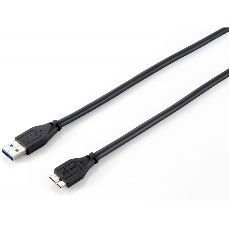CABLE USB 3.0 A MICROUSB EQUIP 128397 - CONECTORES MACHO   MACHO - TRIPLE BLINDAJE - NEGRO