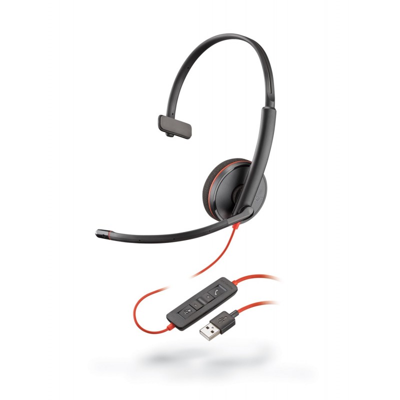 Plantronics Blackwire 3210 Supraaural Monoaural Black 209744-101