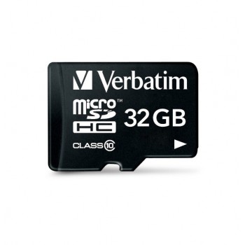 Verbatim Premium, 32 GB, MicroSDHC, Clase 10, 10 MB s, Negro 44083