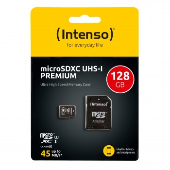 Intenso 128GB microSDXC, 128 GB, MicroSDXC, Clase  3423491