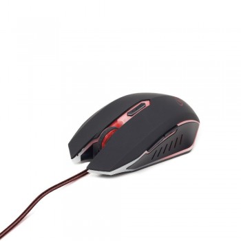 Gembird MUSG-001-R 2400 DPI Negro, Rojo