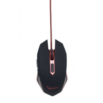Gembird MUSG-001-R 2400 DPI Negro, Rojo