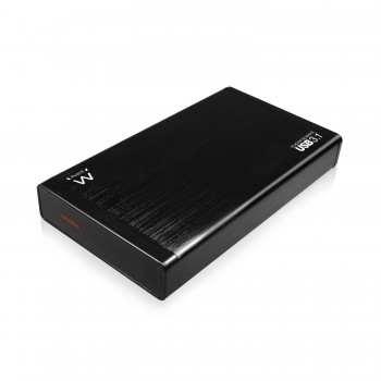 Ewent EW7055, 3.5", SATA, 4 TB, 3.0 (3.1 Gen 1), Caja de disco duro (HDD), Negro