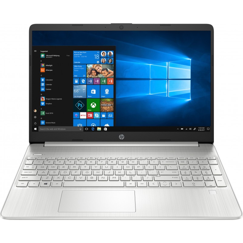 HP 15s-eq0005ns Plata - 15.6" - 1366x768 - AMD Ryzen 5 - 8GB - 512GB SSD - Windows 10 Home 5YX73EAABE?SIL