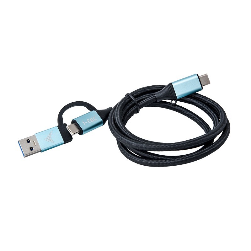 i-tec USB-C Cable to USB-C with Integrated USB 3.0 Adapter C31USBCACBL