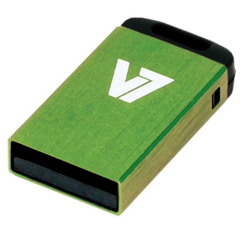 V7 Unidad de memoria flash USB 2.0 nano 16 GB, verde VU216GCR-GRE-2E