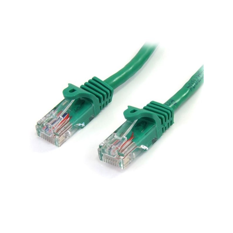 StarTech.com Cable de 2m Verde de Red Fast Ethernet Cat5e RJ45 sin Enganche - Cable Patch Snagless,  45PAT2MGN