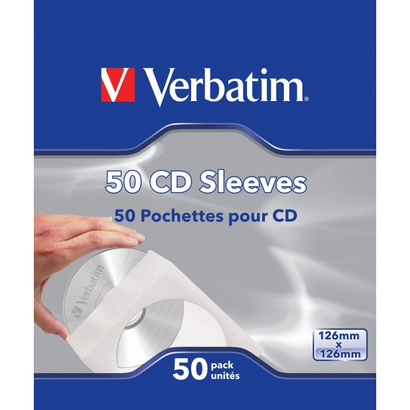 SOBRES CD VERBATIM PAPEL PK50 49992