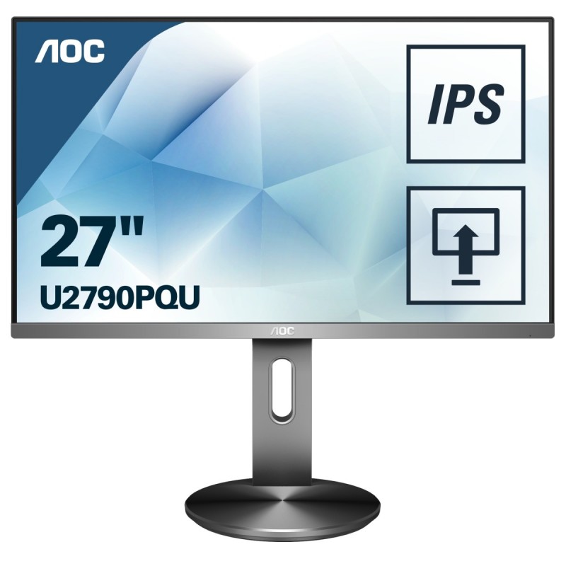 AOC Pro-line U2790PQU - 27" - 3840x2160 - 4K Ultra HD LED - Plana Negro, Titanio