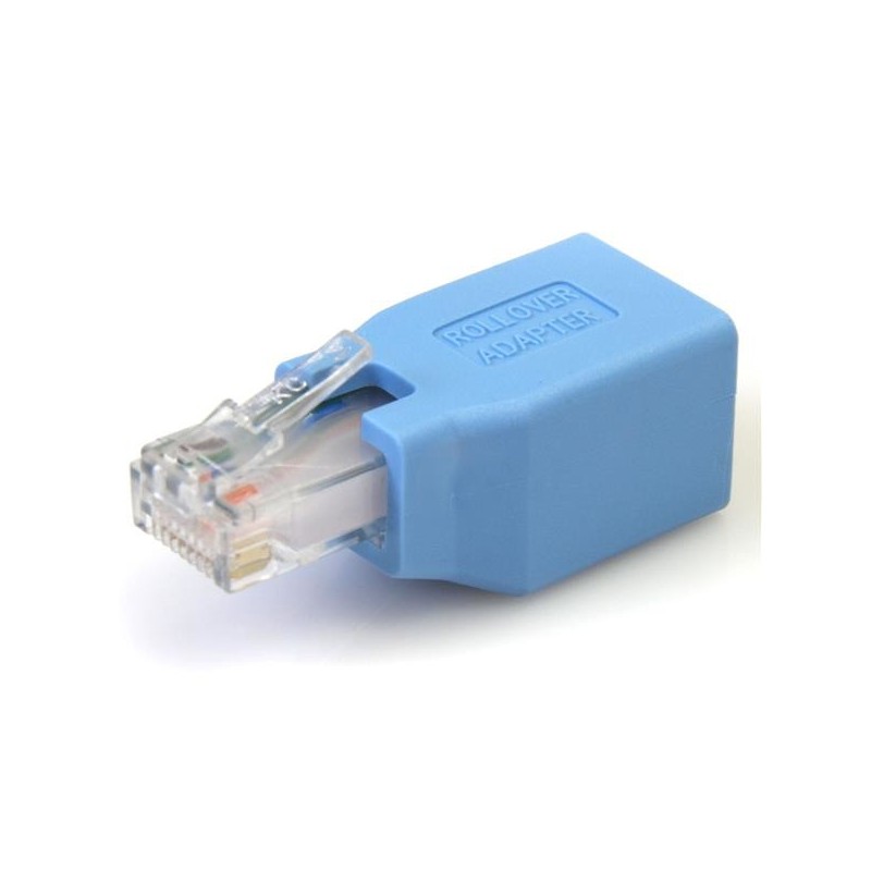 StarTech.com Adaptador Rollover Consola Cisco para Cable RJ45 Ethernet M H, RJ45, RJ45, Azul