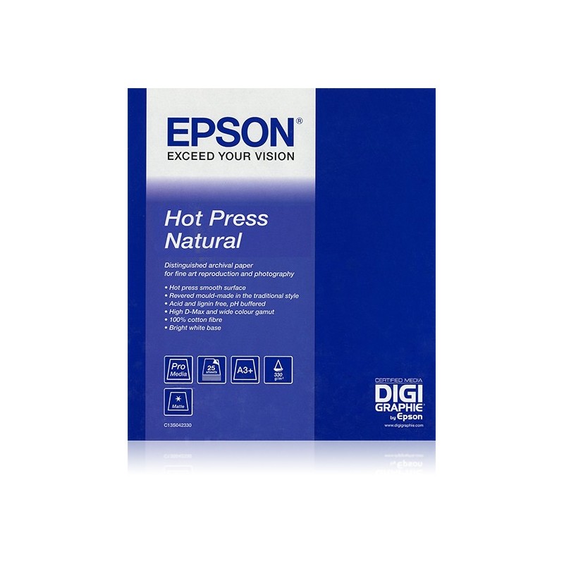 Epson Hot Press Natural 17" x 15 m, Mate, 15 m C13S042323