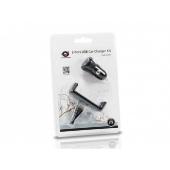 CONCEPTRONIC CUSBCAR2AKIT KIT CARGADOR PARA COCHE 