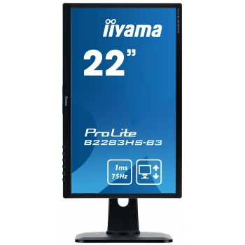 IIYAMA ProLite - 21.5 - Full HD - TN - 1 ms - Negro - B2283HS-B3