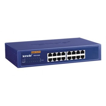 TENDA 16-port Gigabit Ethernet Switch 16 puertos RJ-45 10 100 1000 Mbps Azul TEG1016D