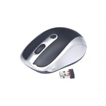 Gembird MUSW-002 Óptico 1600 DPI Negro, Plata