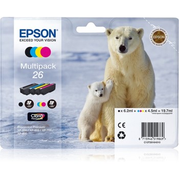 Multipack Epson 26 4 colores C13T26164010