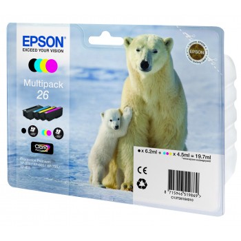 Multipack Epson 26 4 colores C13T26164010
