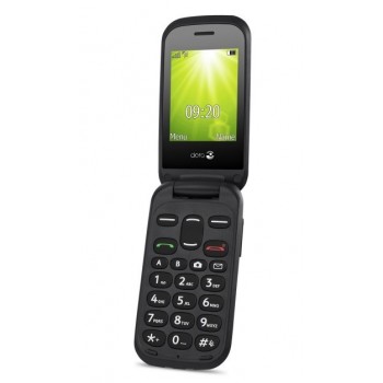 Doro 2404, Concha, SIM doble, 6,1 cm (2.4"), 0,3 MP, 1000 mAh, Negro 7359