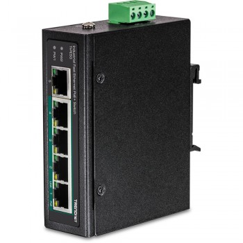 Trendnet TI-PE50 switch No administrado Fast Ethernet (10 100) Negro Energía sobre Ethernet (PoE)