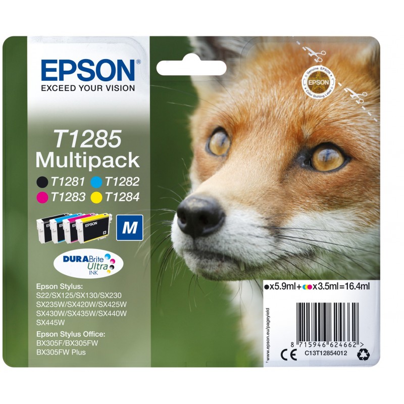 Epson C13T12854022 Negro, Cian, Magenta, Amarillo C13T12854022