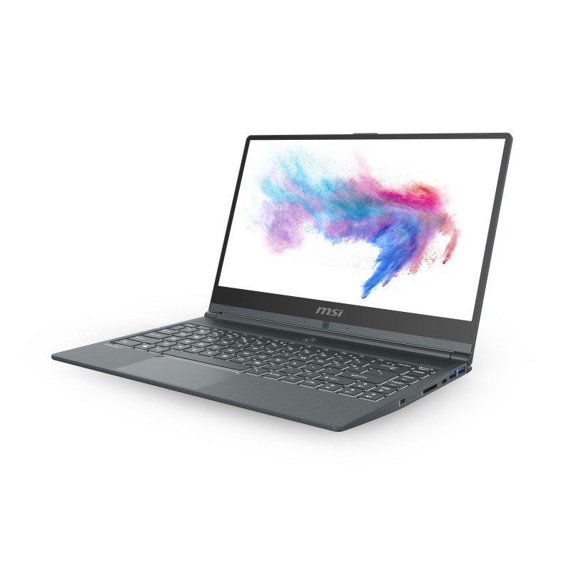 MSI Modern 14 A10RB-663XES Gris - 14" - 1920x1080 - Intel Core i7 10 Gen - 16GB - 512GB SSD - NVIDIA 9S7-14B352-663