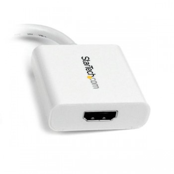 StarTech.com Adaptador Conversor de Vídeo Mini DisplayPort DP a HDMI - 1920x1200 - Pasivo - Blanco - MDP2HDW