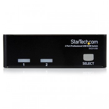 StarTech.com 2 Port Professional USB KVM Switch Kit with Cables - Conmutador KVM - USB - 2 x KVM por SV231USBGB