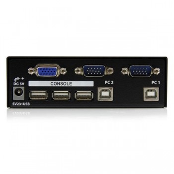StarTech.com 2 Port Professional USB KVM Switch Kit with Cables - Conmutador KVM - USB - 2 x KVM por SV231USBGB