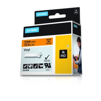 DYMO 12mm RHINO Coloured vinyl, D1, Vinilo, Bélgica, Caja, 5,5 m, 34 mm 18435