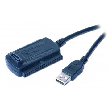 Gembird AUSI01 USB PATA SATA Negro adaptador de cable
