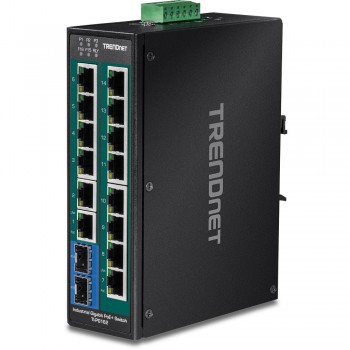 Trendnet TI-PG162 switch Gigabit Ethernet (10 100 1000) Negro