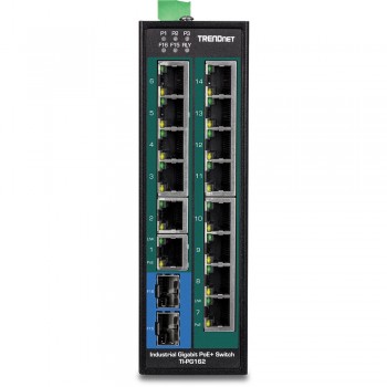 Trendnet TI-PG162 switch Gigabit Ethernet (10 100 1000) Negro